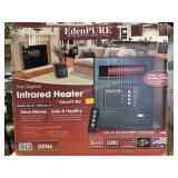 Edenpure infrared heater, heat up to 1000 sq  ft,