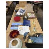 Fenton glass bowl - broken, waste bin,  Address