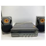 Sears  AM/FM stereo system with cassette, powers