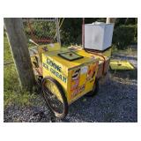 Ice cream cooler bike cart trailers