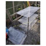 Acrylic and Metal shelves