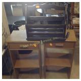 (2) night stands - painted, magazine rack