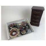 Costume jewelry including necklaces, bracelets,