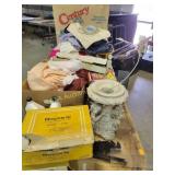 Angel themed planter, rotating spice rack,