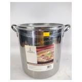 30qt covered stainless steel stock pot