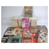 Vintage books including Wings for America, round