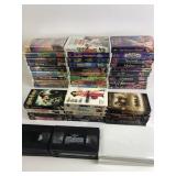 Large variety of VHS tapes including Forrest