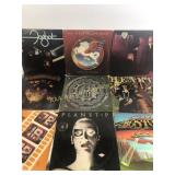 Vintage vinyl records including heart little