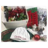 Christmas wreath, pillow and other christmas