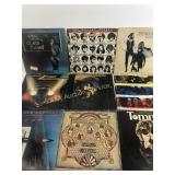 Vintage vinyl records including Fleetwood Mac -