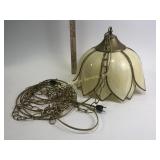 Swag hanging lamp, plastic