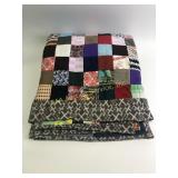 Large hand-stitched quilt