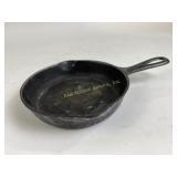 Six and a half inch cast iron frying pan