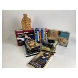 Hamilton Beach super shooter, vase, VHS tapes,