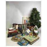 Christmas items including shiny bright  tree