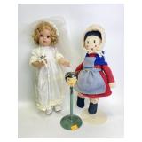 Vintage dolls and stands