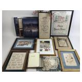 Framed wall art, variety, Small rotary