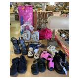 Wide mouth Mason jars, children snow boots,