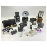 Film cameras, medium format and 35mm, kodak