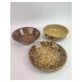 Spongeware, Bennington type bowls and pie plate
