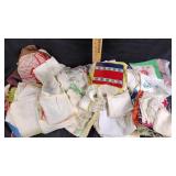 Vintage handkerchiefs- embroidered, lace, floral