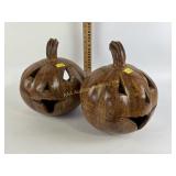 (2) Large decor pumpkins approx 10"