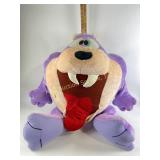 Large purple stuffed Tasmanian devil