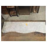 Marble shelf, 28in long, 8in wide