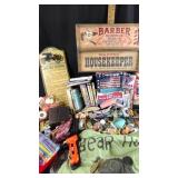 Vera Bradley bag, rustic housekeeper sign, rustic