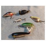 Fishing lures incl hula popper