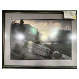 Lake of the Shining Rocks Stephen Lyman framed