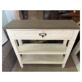 Small wooden entryway table, 30in tall, 31in