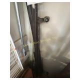 Metal bed frame with wheels