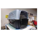 Small dog or cat pet carrier, doors on end and