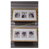"Hydrangeas" and "Delft" signed A. Melion framed