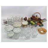 Japanese lusterware footed bowl and saucer set,