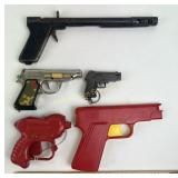 Vintage toy guns, plastic and metal