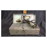 Powr Kraft drill- works, metal toolbox