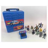 Hotwheels vintage 90s rolling case, assorted