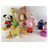 Peppa pig coin Bank, Mickey mouse stuffed toy,