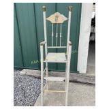 Vintage doll high chair, paint is chipping in