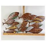 Metal fish wall art