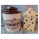Cookie jars, 1 marked a Heritage Collection with
