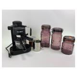 Light bulbs, afghans,  Mr coffee  steam