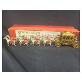 Coronation Coach vintage metal figurine with