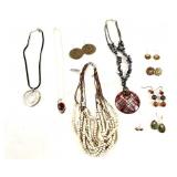 Costume jewelry- earrings, necklaces