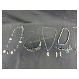 Costume jewelry- earrings, necklaces