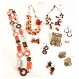 Costume jewelry- earrings, necklaces