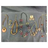 Costume jewelry- earrings, necklaces