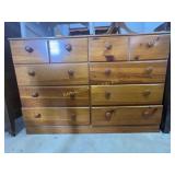 Wooden chest of drawers, some scratches, 36in
